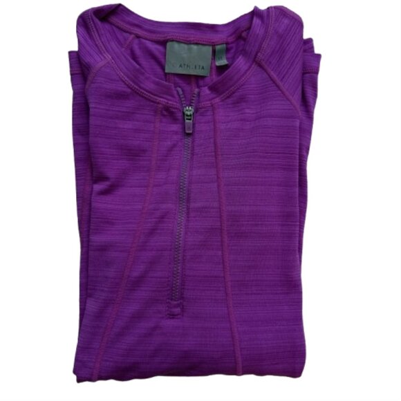 Athleta Tops - Athleta Pacifica UPF Rash Guard Fuchsia Swim Activewear XS